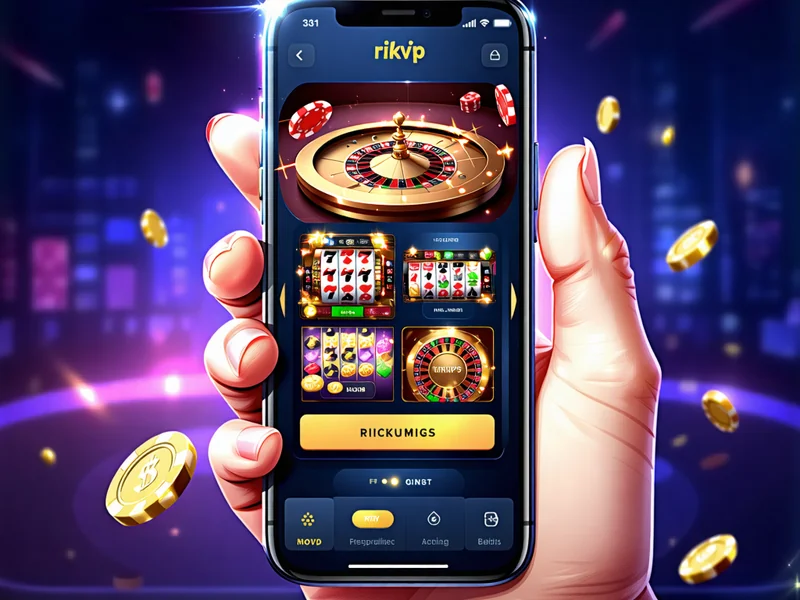 RIKVIP, rik vip ứng dụng di động trên màn hình smartphone