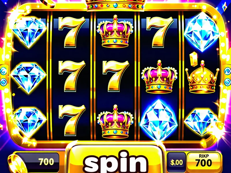 Giao diện trò chơi slot game tại RIKVIP với các biểu tượng quay và nút cược.