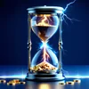 Biểu tượng đồng hồ cát tượng trưng cho tốc độ rút tiền